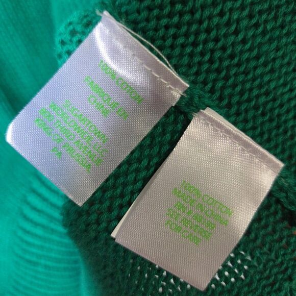 EUC LILLY PULITZER GREEN 100% COTTON CREW NECK PULLOVER SWEATER SMALL - Picture 12 of 14